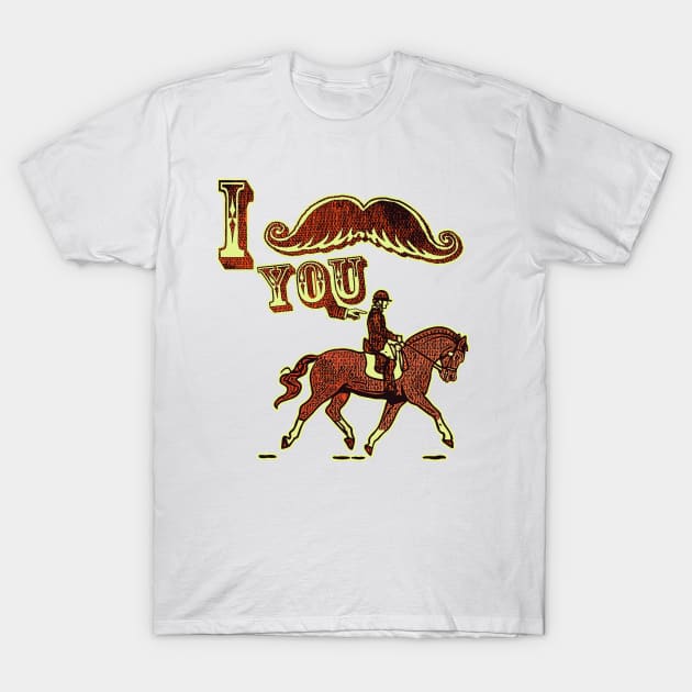 I mustache you Equestrian T-Shirt by Mudge